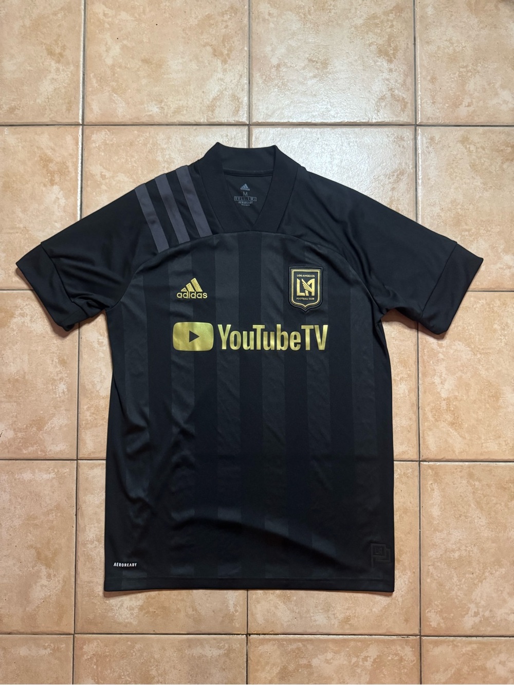 LAFC 2020/2021 Home Jersey Adidas M Medium Los Angeles Authentic Shirt Kit